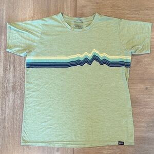 Patagonia Mint Tee with Wave Graphic